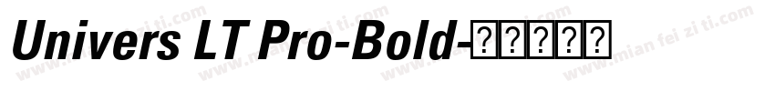 Univers LT Pro-Bold字体转换